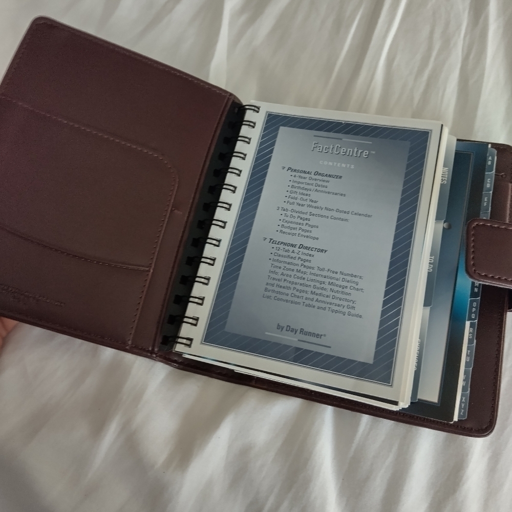 Vintage Day Runner Binder & Planner Organizer UNUSED